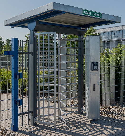 Schrankensystem mit Solarpanel